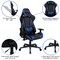 Flash Furniture Black Gaming Desk-Cup Holder/Reclining Chair Set BLN-X20D1904-BL-GG - alternate 8